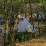 Camping voor kampeerders met auto