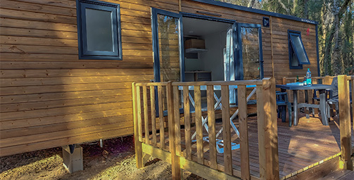 Rapid&#8217;home&#8221; stacaravan met airconditioning, badkamer en keuken