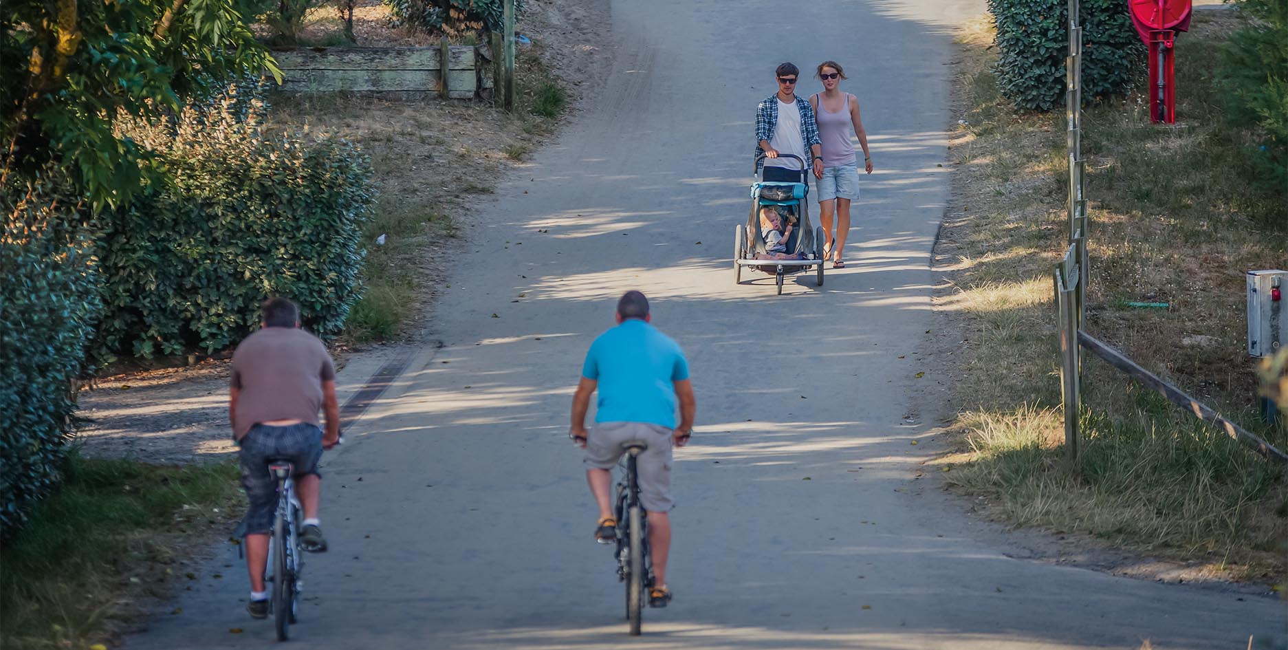 veilige en ecologische voetgangerscamping bij goudargues