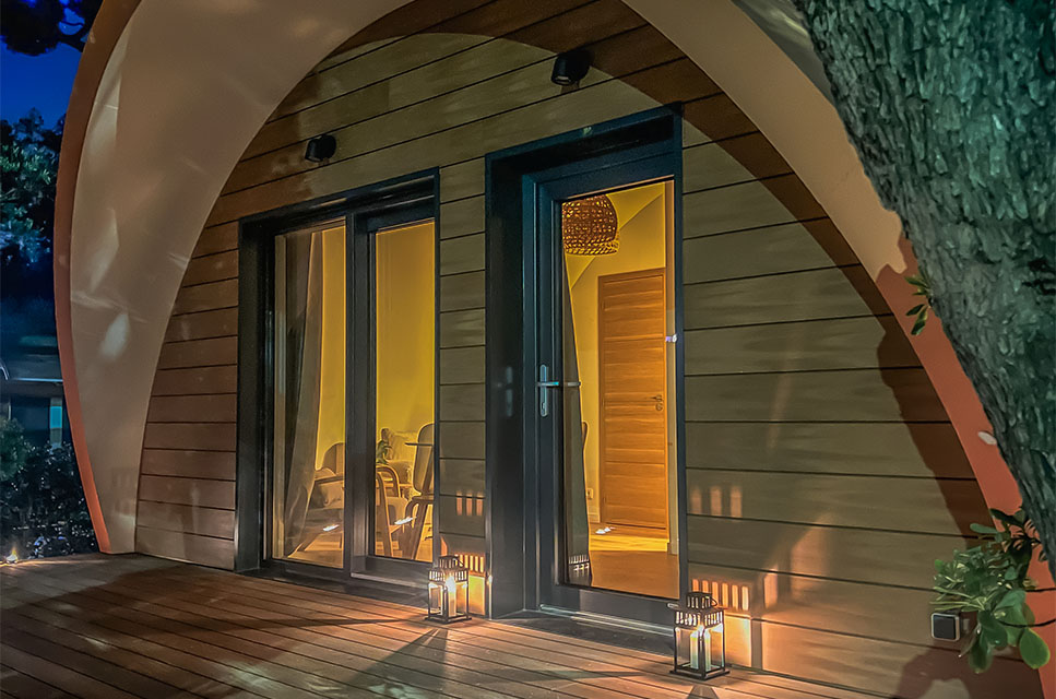 onze ecolodges te huur in de gard
